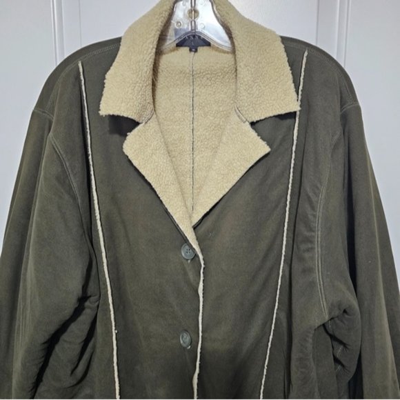 Green Spanner 1X 2X Coat plus size - Picture 6 of 8